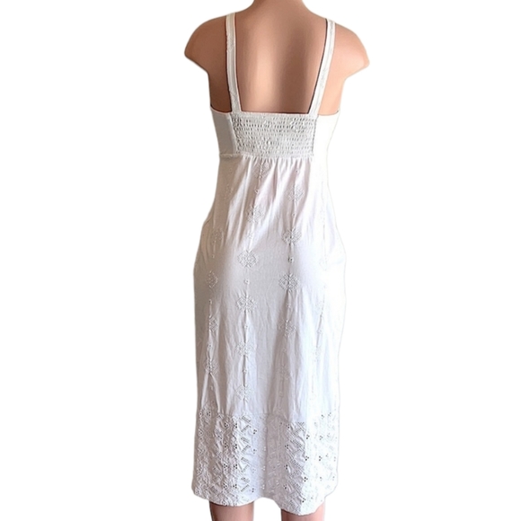 Desigual Strappy White Midi Dress - Picture 7 of 9